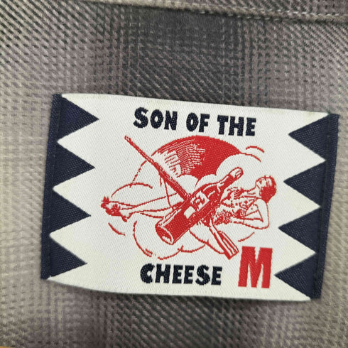 サノバチーズ SON OF THE CHEESE 23SS Stitch Ombre Shirt メンズ JPN:M