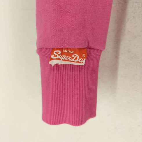 スーパードライ Superdry 極度乾燥(しなさい) OSAKA6 フロッキープリントジップアップパーカー レディース JPN:S