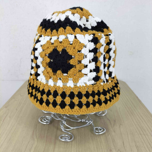 サノバチーズ SON OF THE CHEESE BIG FLOWER KNIT HAT メンズ