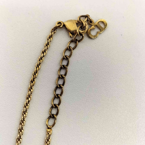 クリスチャンディオール Christian Dior CD ハート ストーン ネックレス レディース