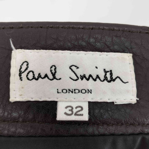 ポールスミス Paul Smith 牛革 レザーパンツ メンズ 32