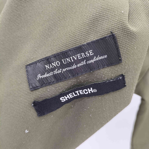 ナノユニバース NANO universe プランサープルオーバーシャツ 裾ドローコードポロシャツ メンズ M