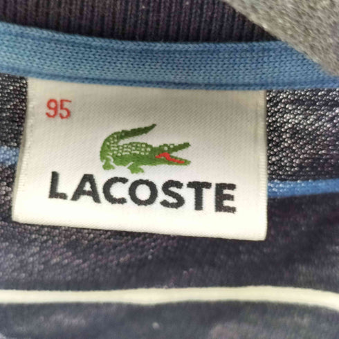 ラコステ LACOSTE ワンポイント刺繍ボーダー S/S ポロシャツ メンズ 95