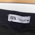 ザラ ZARA STRAIGHT CUT MID RISE FULL LENGTH JEANS ブラック ワイドレッグ デニム パンツ レディース 36