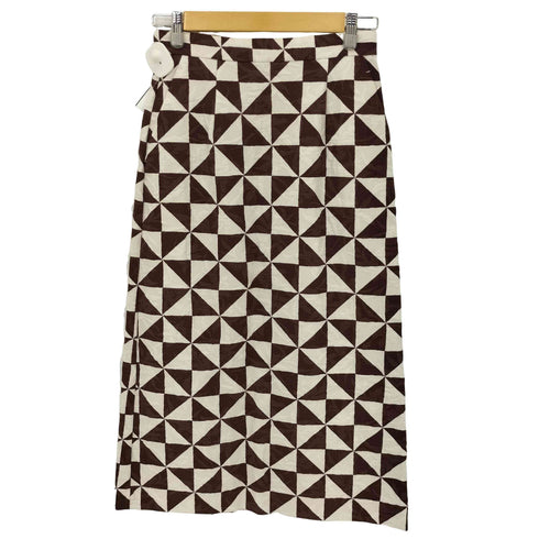 ロクビューティーアンドユースユナイテッドアローズ 6 BEAUTY & YOUTH UNITED ARROWS KIKAGAKU PRINT SKIRT レディース JPN:36