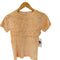 ベースレンジ BASERANGE ポルトガル製 ベロア クルーネック Tシャツ レディース import:S
