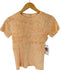 ベースレンジ BASERANGE ポルトガル製 ベロア クルーネック Tシャツ レディース import:S