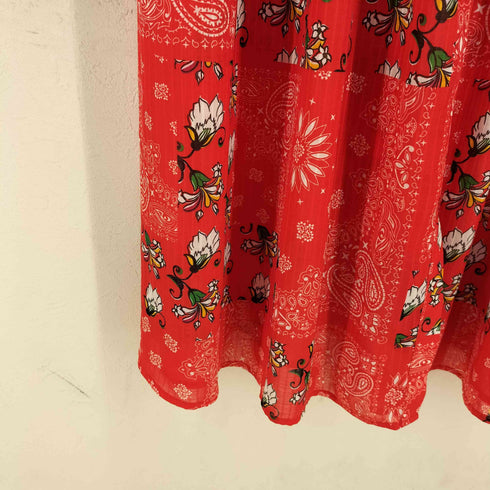 ローズバッド ROSE BUD バンダナ柄マキシワンピース レディース FREE