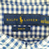 ラルフローレン RALPH LAUREN SLIM FIT ポニー刺繍 ギンガムチェック オックスフォードシャツ メンズ import:L