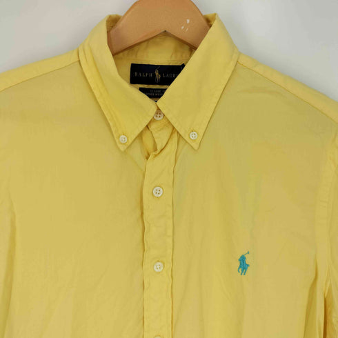 ラルフローレン RALPH LAUREN CLASSIC FIT FEATHER WEIGHT TWILL RL UNTUCKED FIT ポニー刺繍 ブロードシャツ メンズ import:S