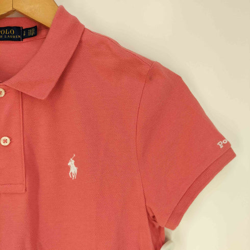 ポロラルフローレン POLO RALPH LAUREN ポニー刺繍 鹿の子 ポロシャツワンピース レディース import:S