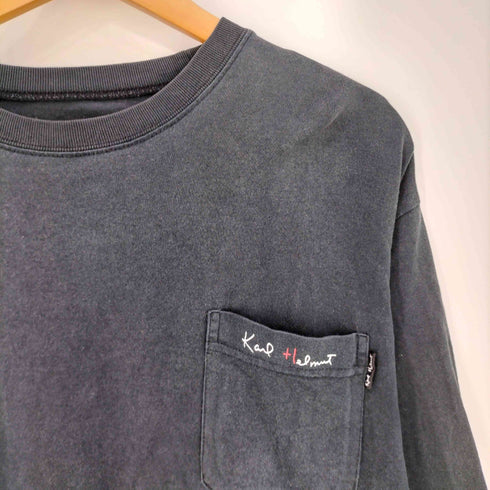 カールヘルム Karl Helmut ロゴプリント クルーネックポケットカットソー メンズ JPN:L