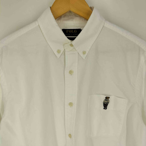 ポロラルフローレン POLO RALPH LAUREN CLASSIC FIT ポロベア刺繍 オックスフォードシャツ メンズ import:L