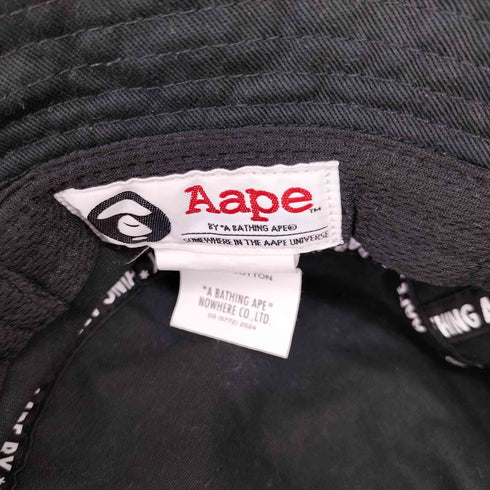 エーエイプバイアベイシングエイプ AAPE BY A BATHING APE AAPE NOW BUCKET HAT バケハ メンズ