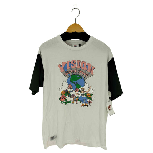 ヴィジョンストリートウェア VISION STREET WEAR 発泡プリント バイカラーTシャツ メンズ JPN:L