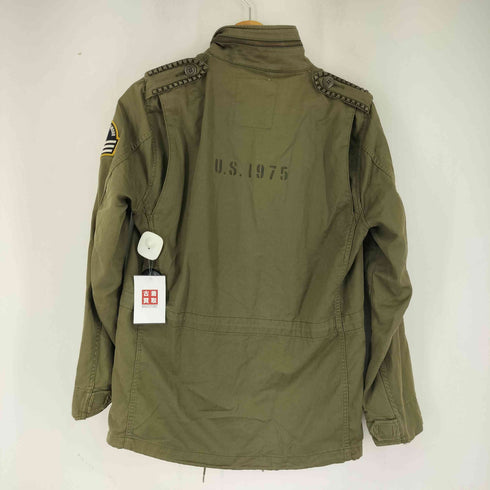 ヒステリックグラマー HYSTERIC GLAMOUR ワッペン スタッズ ミリタリージャケット メンズ JPN:M