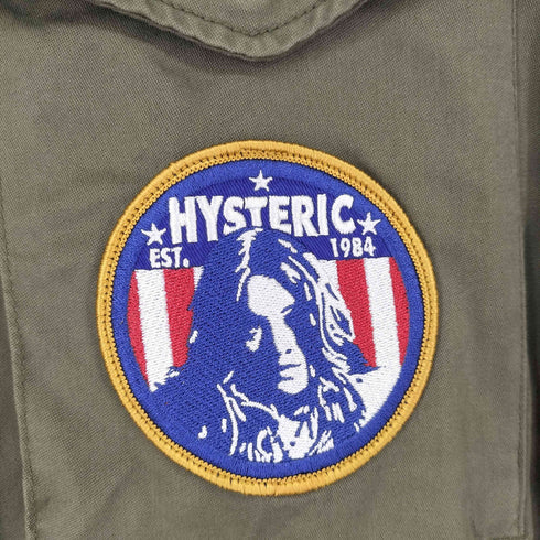 ヒステリックグラマー HYSTERIC GLAMOUR ワッペン スタッズ ミリタリージャケット メンズ JPN:M