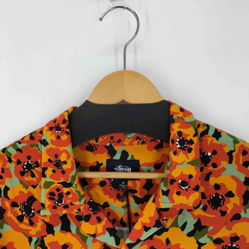 ステューシー Stussy POPPY SS SHIRT ポピー 開襟シャツ オープンカラー アロハ メンズ import:M
