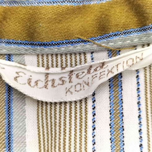 Eichsteld KONEKTION 開襟 ストライプ パジャマシャツ メンズ 52