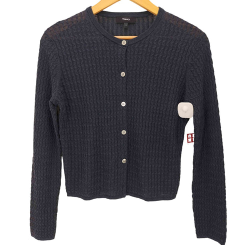 セオリー theory Neo Sag Harbor Cable Crop Cardi レディース S
