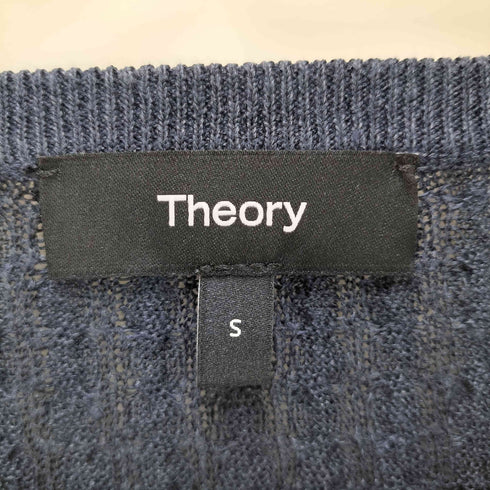 セオリー theory Neo Sag Harbor Cable Crop Cardi レディース S