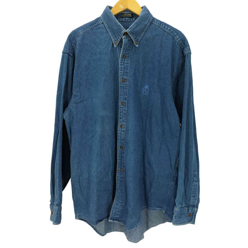 チャップスラルフローレン CHAPS RALPH LAUREN L/S ロゴ刺繍BDデニムシャツ メンズ JPN:L