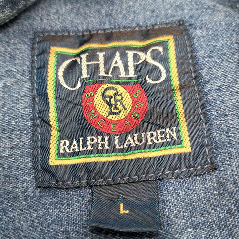 チャップスラルフローレン CHAPS RALPH LAUREN L/S ロゴ刺繍BDデニムシャツ メンズ JPN:L