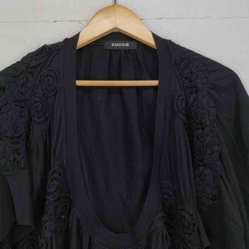 ズッカ ZUCCa 刺繍デザインUネックカットソーワンピース レディース JPN:M