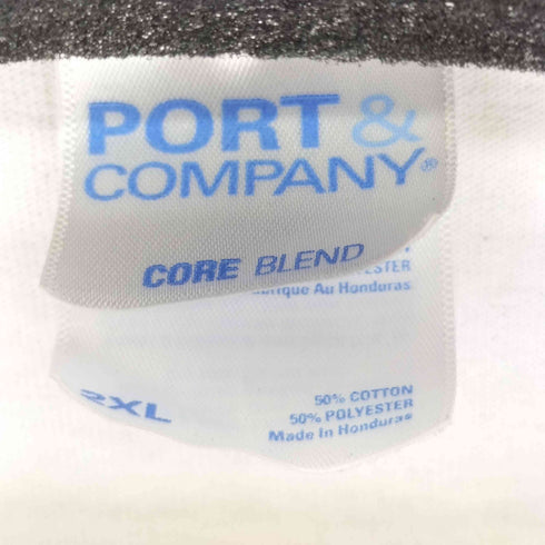 ポートアンドカンパニー PORT and COMPANY 企業ロゴ プリントクルーネックTシャツ メンズ 2XL