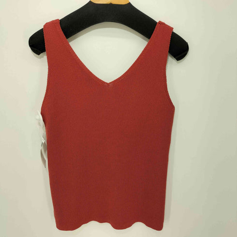 ビューティーアンドユースユナイテッドアローズ BEAUTY & YOUTH UNITED ARROWS 21SS BY リブVネックノースリーブニット レディース