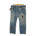 リーバイス Levis 80S 501 赤耳 前期 クロカン ボタン裏無刻印 内股シングル クラッシュ ダメージ ボロ ブリーチ メンズ ONE SIZE W40 L31