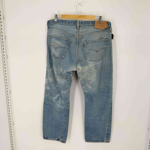 リーバイス Levis 80S 501 赤耳 前期 クロカン ボタン裏無刻印 内股シングル クラッシュ ダメージ ボロ ブリーチ メンズ ONE SIZE W40 L31