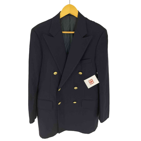 ポロバイラルフローレン Polo by RALPH LAUREN 三角タグ 金ボタン ダブルブレスト ブレザー 紺ブレ テーラード ジャケット メンズ