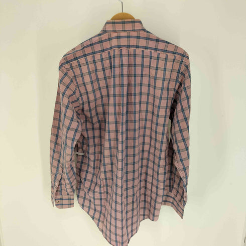 バーバリーズ BURBERRYS 80-90S USA製 IMPORTED FABRIC チェック B.D シャツ メンズ import:M