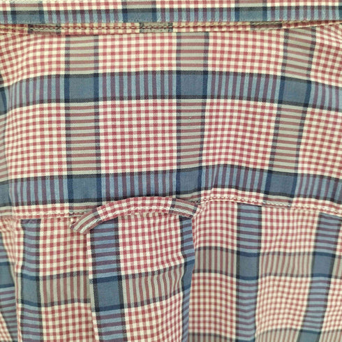 バーバリーズ BURBERRYS 80-90S USA製 IMPORTED FABRIC チェック B.D シャツ メンズ import:M