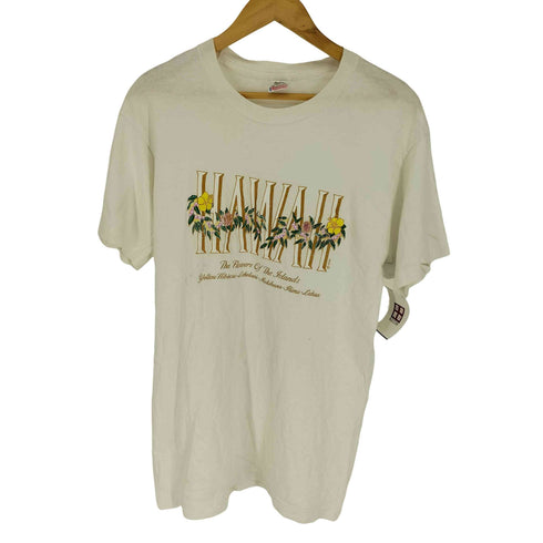 90S USA製 HAWAII フローラル プリント S/S Tシャツ シングルステッチ メンズ import:M
