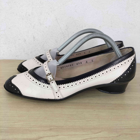 サルヴァトーレフェラガモ Salvatore Ferragamo メダリオンデザインストラップパンプス レディース JPN:39