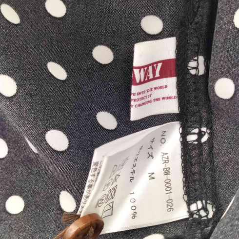 BADWAY Open collar dot shirt メンズ JPN:M