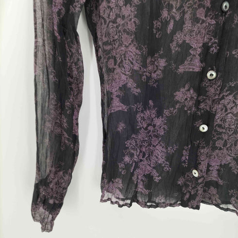 トルネードマートファム TORNADO MART FEMME 花柄シースルークレープシャツブラウス レディース JPN:36