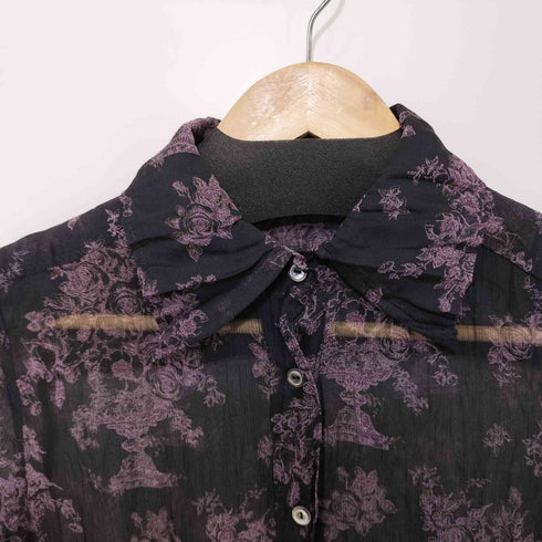 トルネードマートファム TORNADO MART FEMME 花柄シースルークレープシャツブラウス レディース JPN:36