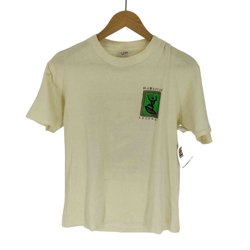 90S USA製 SOF TEE ボディ HAWAIIAN LEGENDS 民族 プリント S/S Tシャツ メンズ import:M