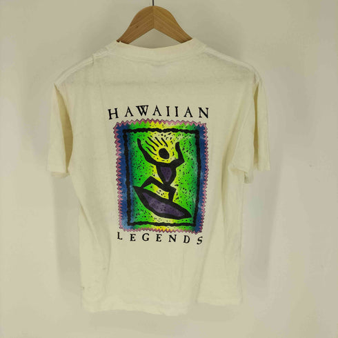 90S USA製 SOF TEE ボディ HAWAIIAN LEGENDS 民族 プリント S/S Tシャツ メンズ import:M