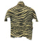 イッセイミヤケ ISSEY MIYAKE S/S ゼブラ柄プリーツカットソー レディース