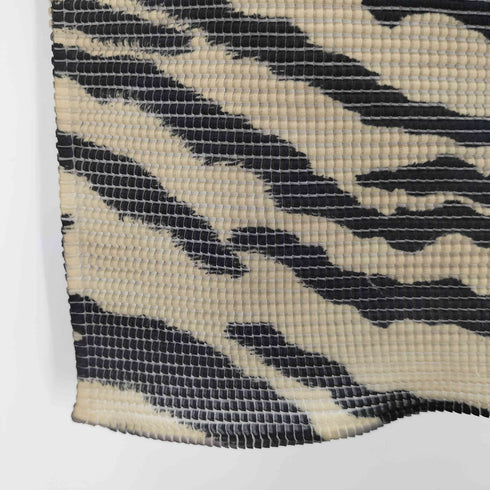 イッセイミヤケ ISSEY MIYAKE S/S ゼブラ柄プリーツカットソー レディース