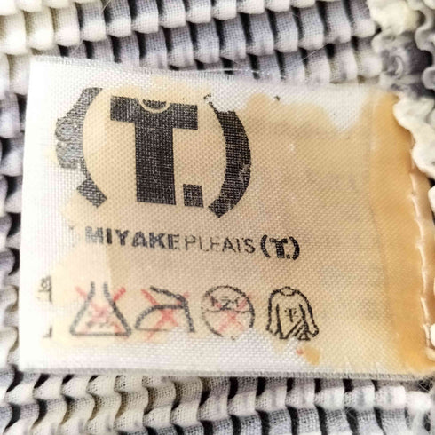 イッセイミヤケ ISSEY MIYAKE S/S ゼブラ柄プリーツカットソー レディース