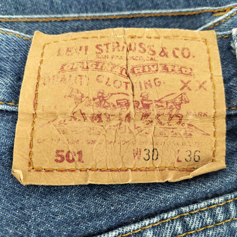 リーバイス Levis 501 裏ボタン555刻印 バレンシア工場 デニムパンツ メンズ W30 L36