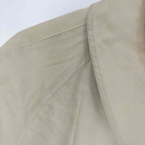 アクアスキュータム AQUASCUTUM 80-90S 英国製 裏地チェック ステンカラーコート メンズ