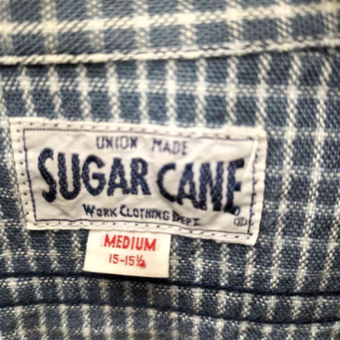 シュガーケーン SUGAR CANE ネコ目ボタン ダブルポケット グラフチェック L/S ワークシャツ メンズ JPN:M