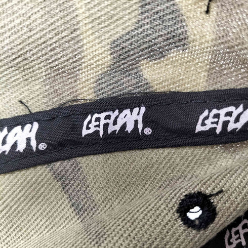 レフラー Leflah ウッドランドカモ 6パネル ロゴ キャップ メンズ