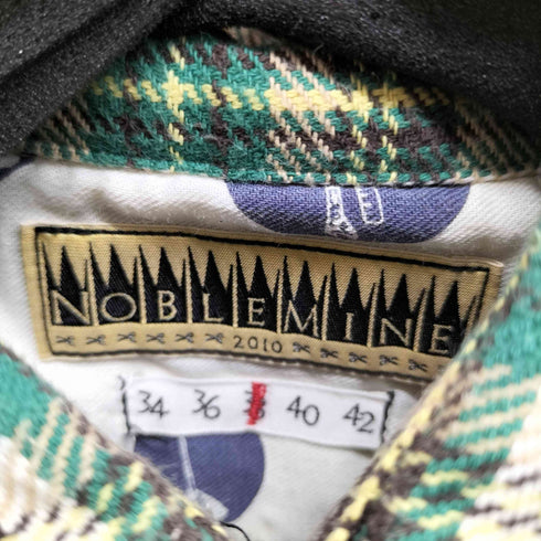 NOBLE MINE Twill Check L/S Work Shirt メンズ 38